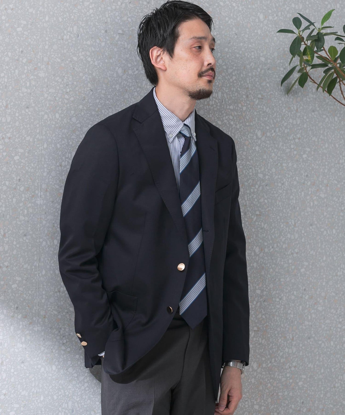LIFE STYLE TAILOR 金屬紐扣西裝外套
