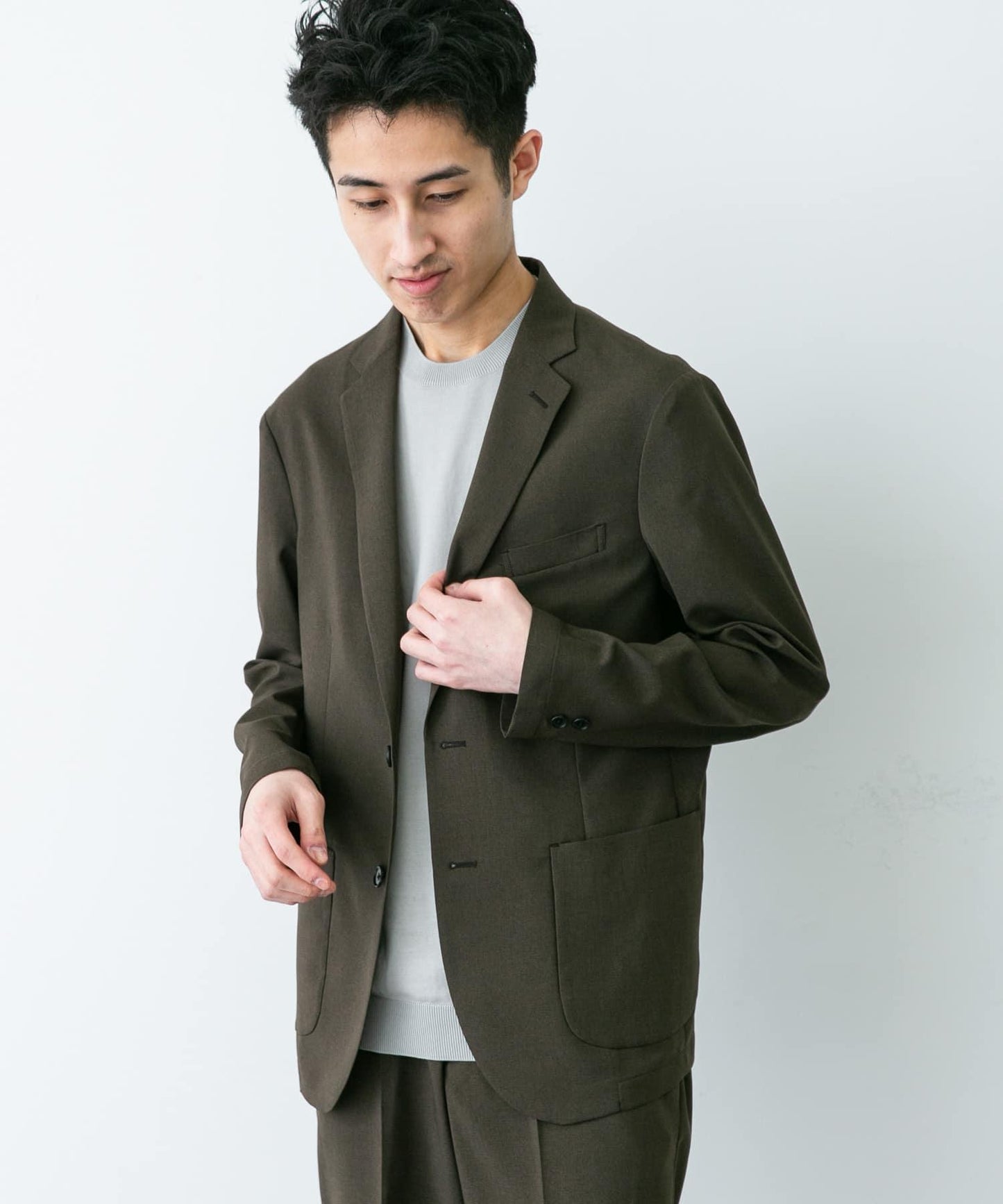 LIFE STYLE TAILOR 亞麻風格舒適夾克