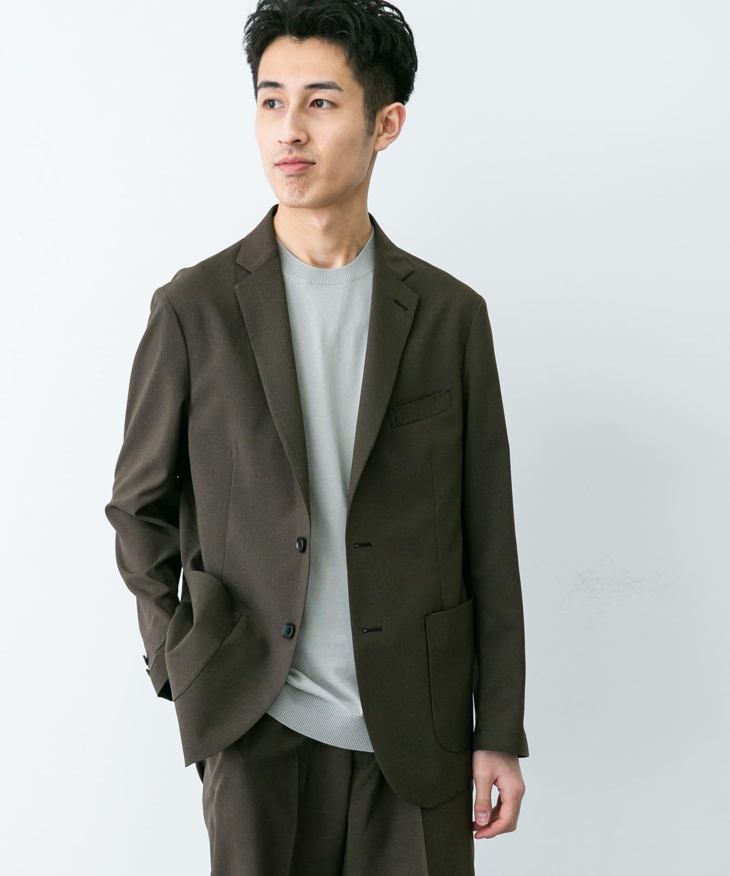 LIFE STYLE TAILOR 亞麻風格舒適夾克