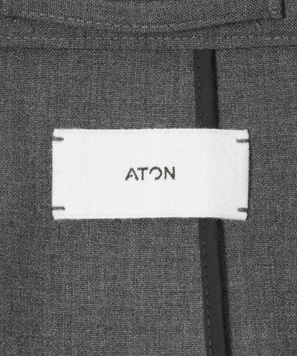 ATON羊毛薄紗西裝外套