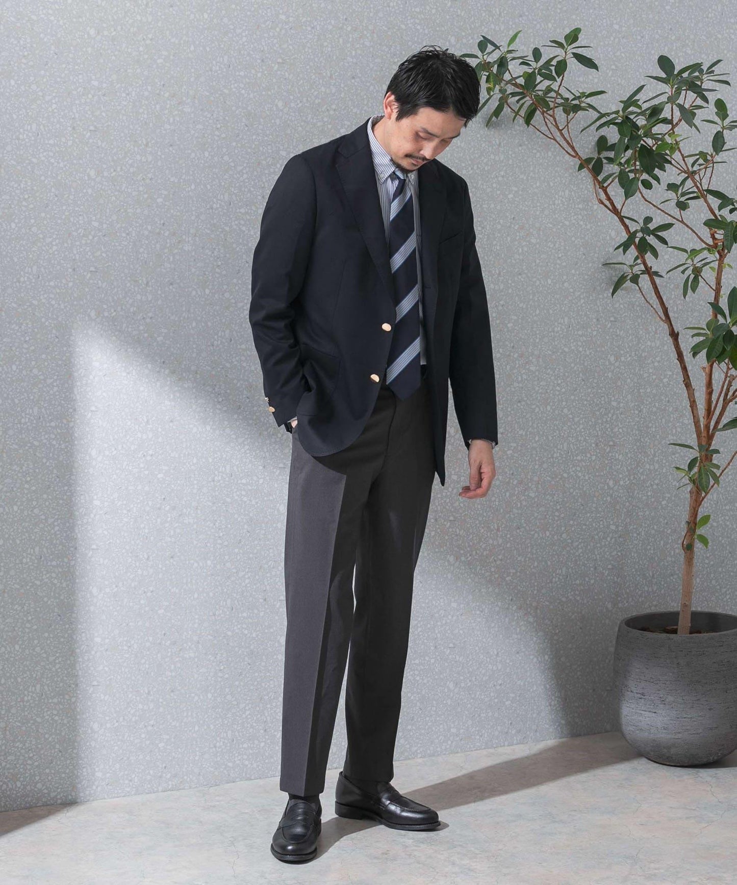 LIFE STYLE TAILOR 金屬紐扣西裝外套
