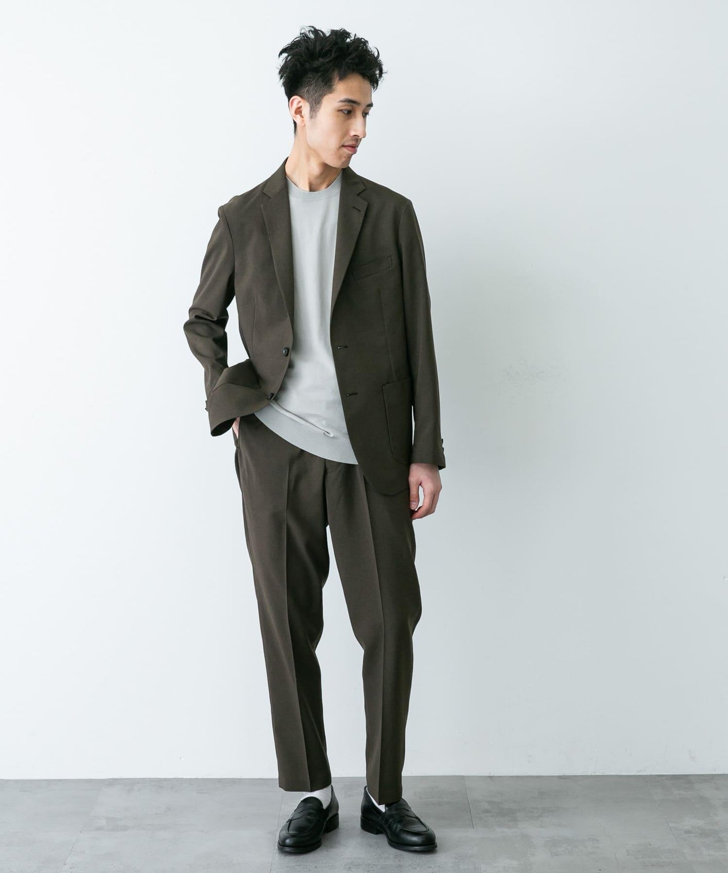 LIFE STYLE TAILOR 亞麻風格舒適夾克