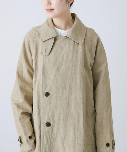 男女同款棉麻寬鬆風衣