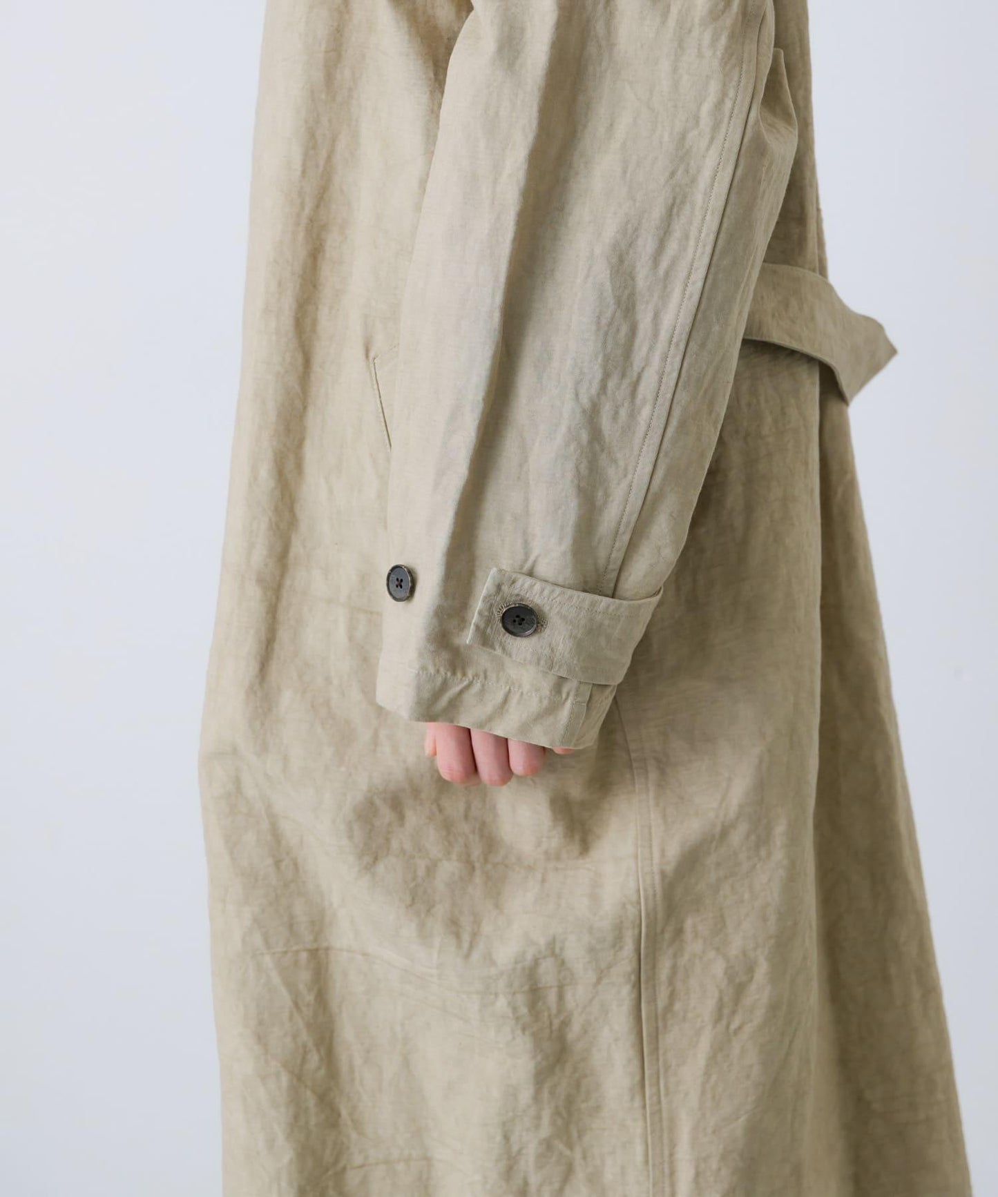 男女同款棉麻寬鬆風衣