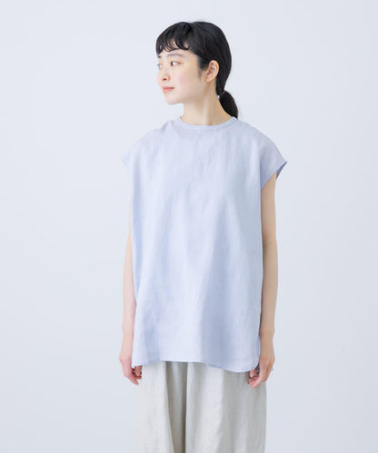亞麻法式圓領