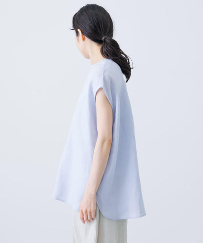 亞麻法式圓領