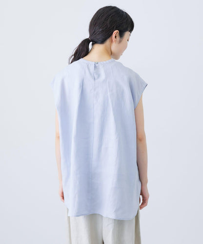 亞麻法式圓領