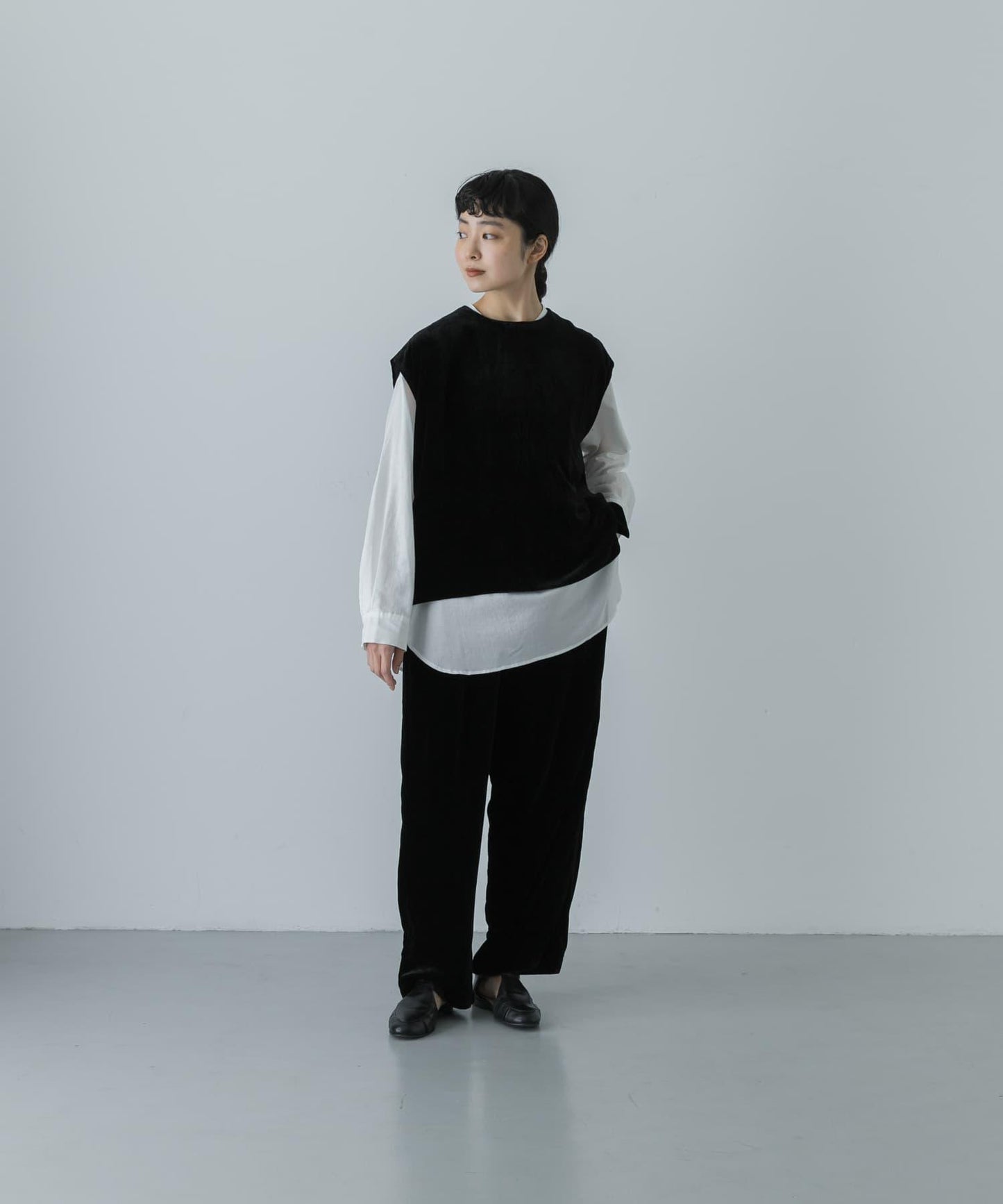 人造絲真絲天鵝絨長褲