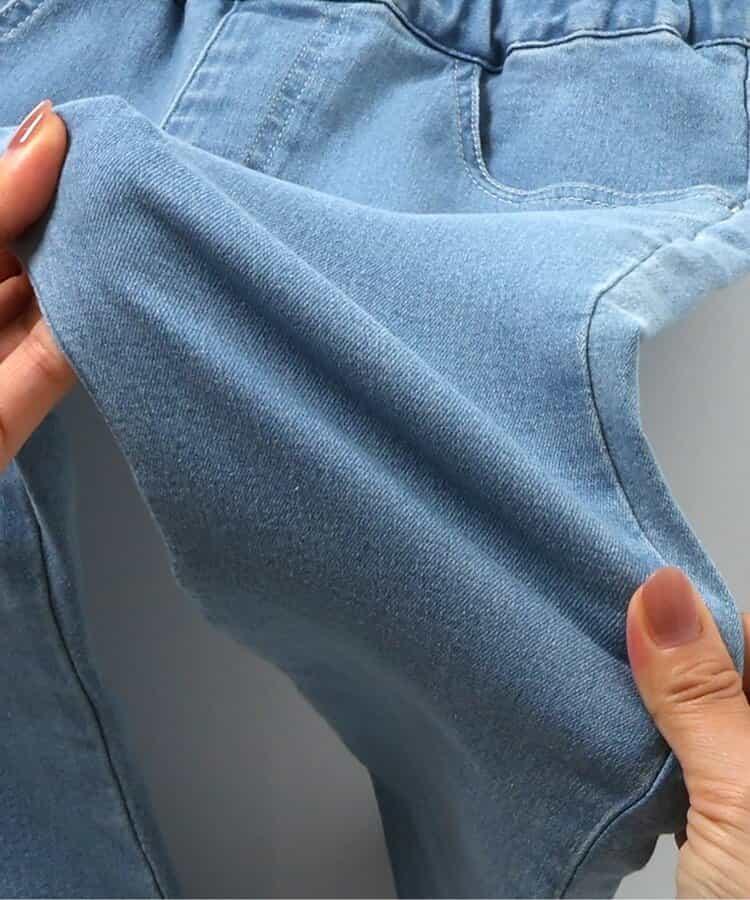 愛心刺繡修身可愛長褲 10分丈