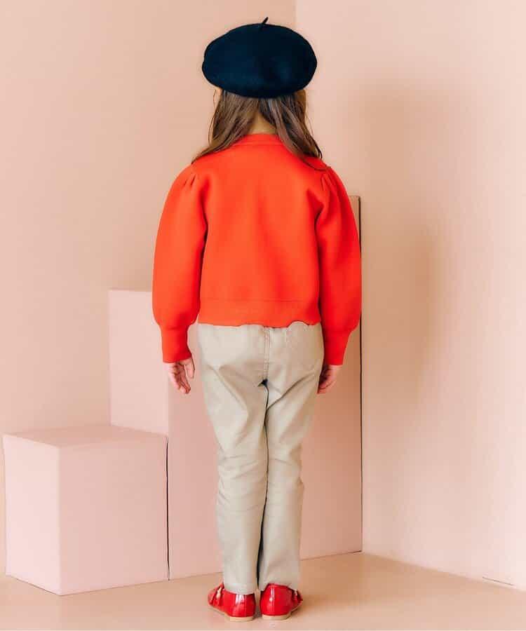 愛心刺繡修身可愛長褲 10分丈