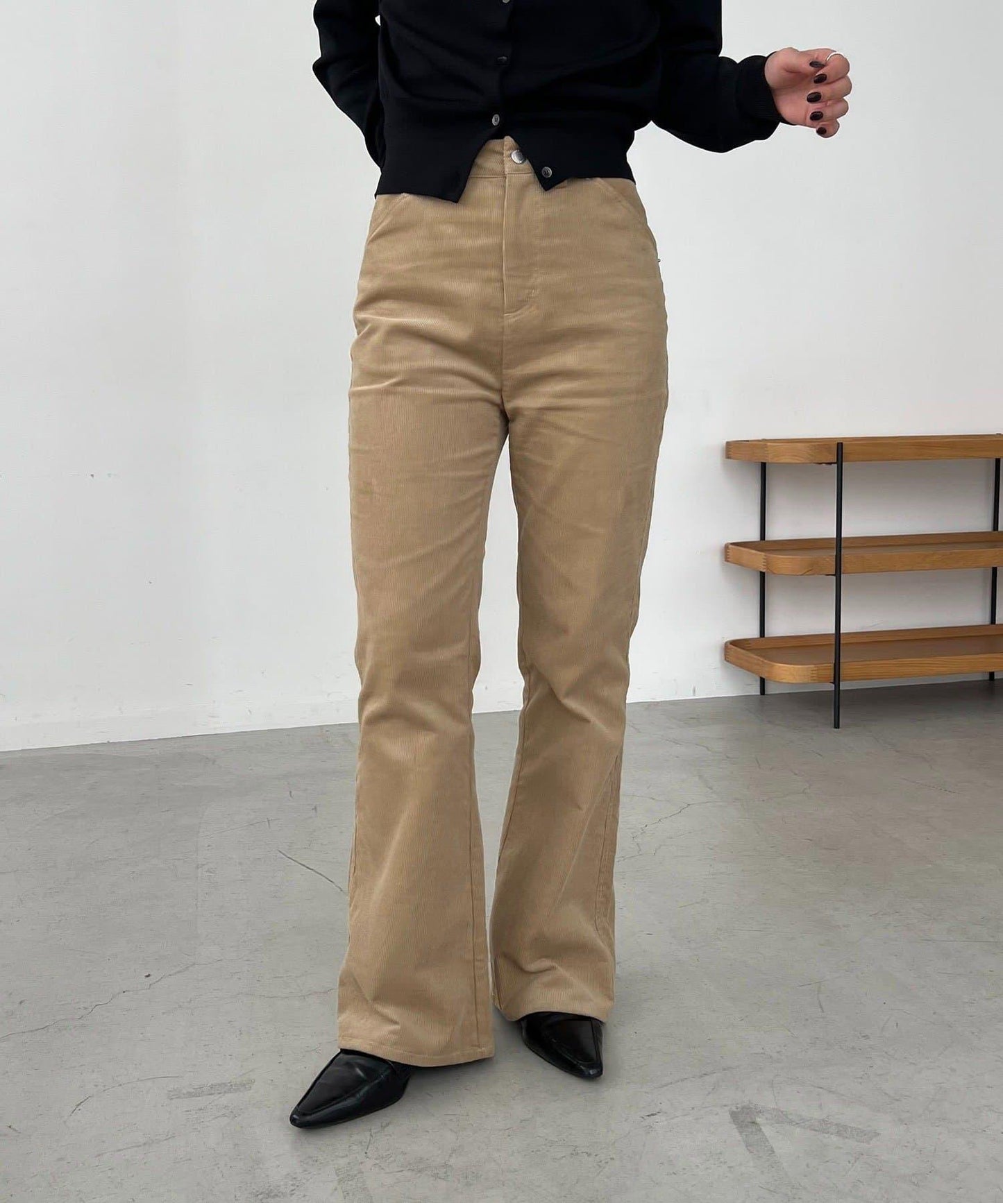 【可疊穿】燈芯絨喇叭褲