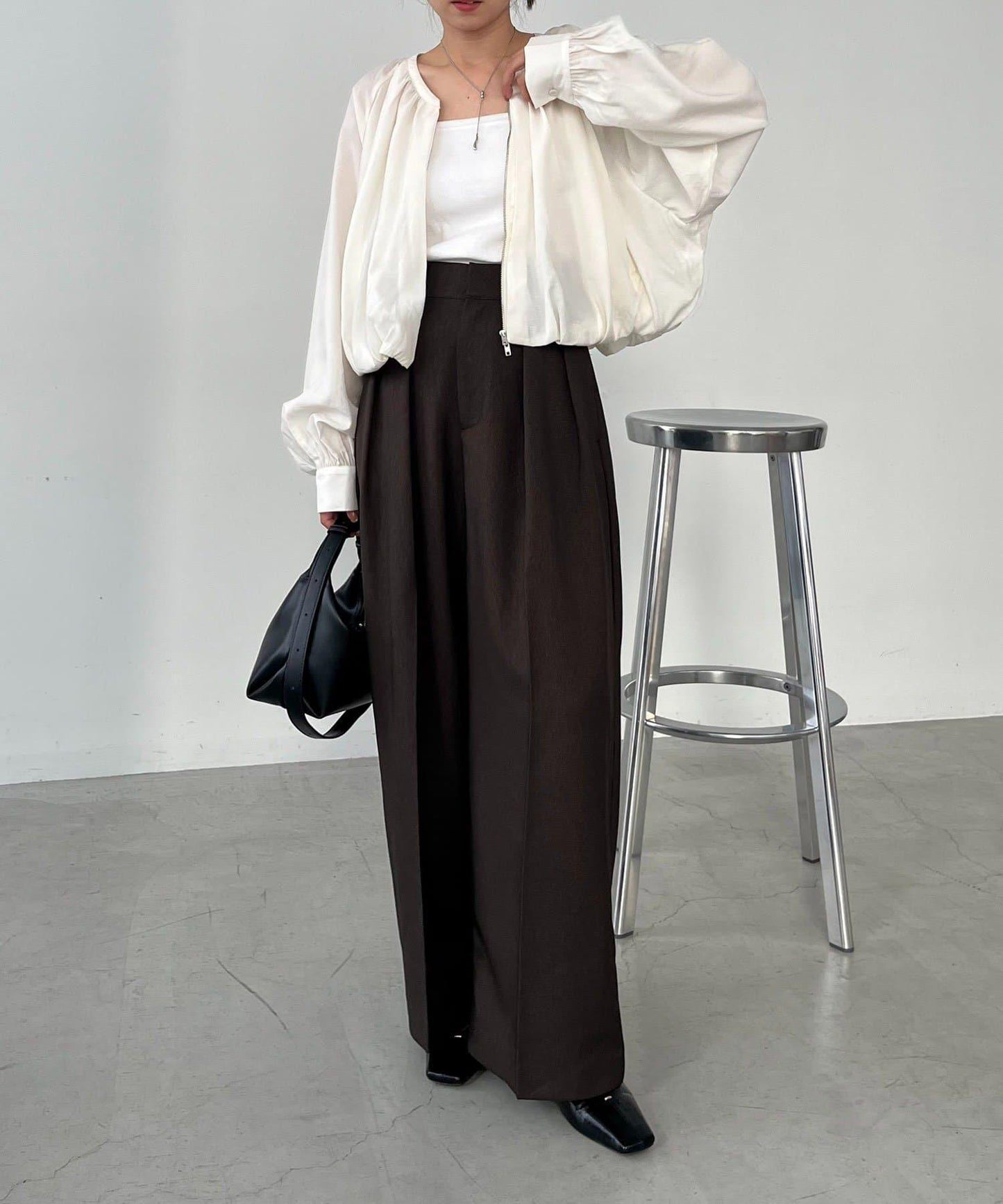 【CAPRICIEUX LE'MAGE】無領圓領夾克