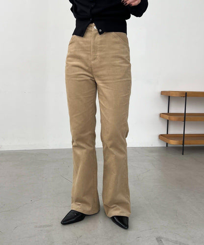 【可疊穿】燈芯絨喇叭褲