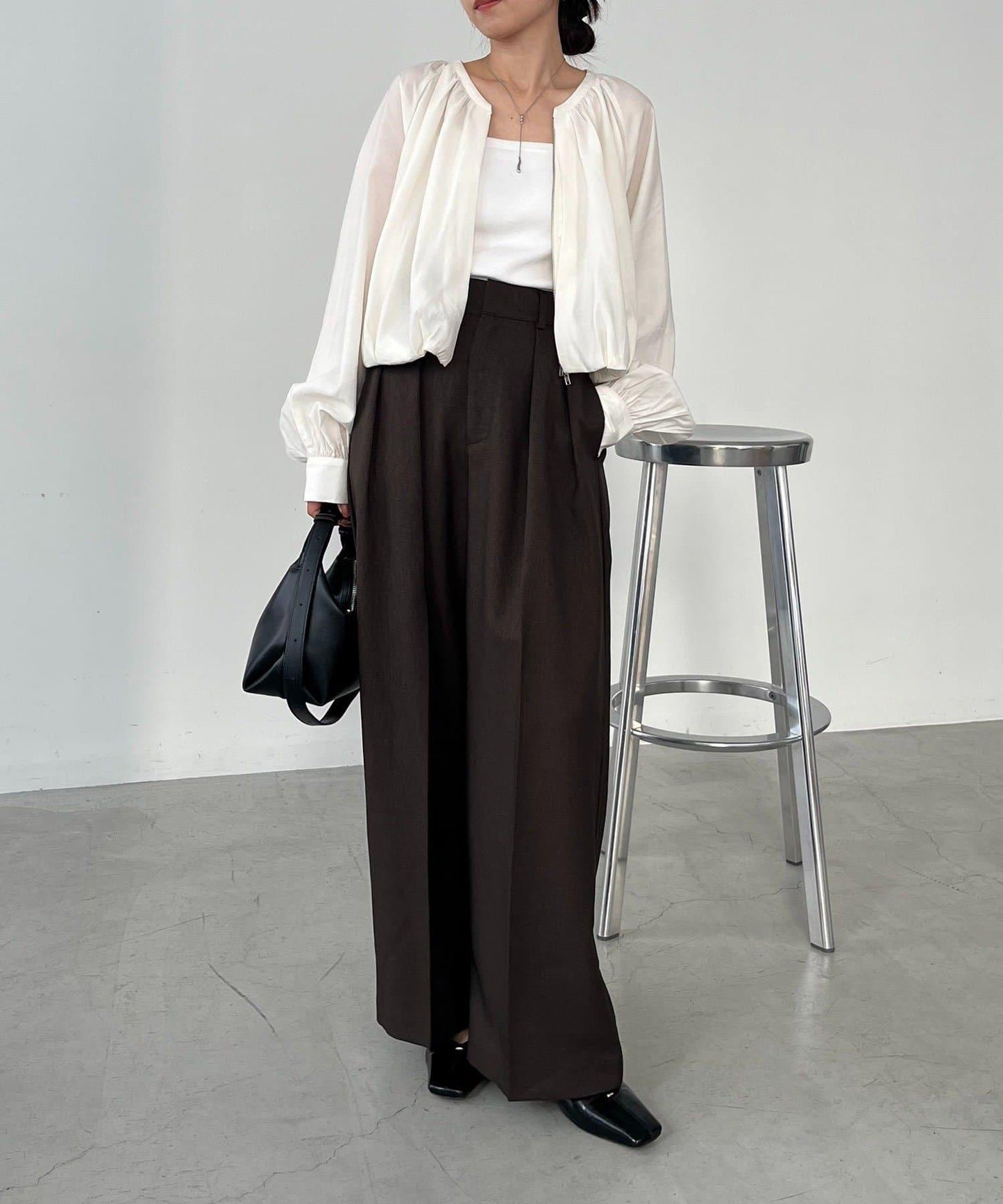 【CAPRICIEUX LE'MAGE】無領圓領夾克