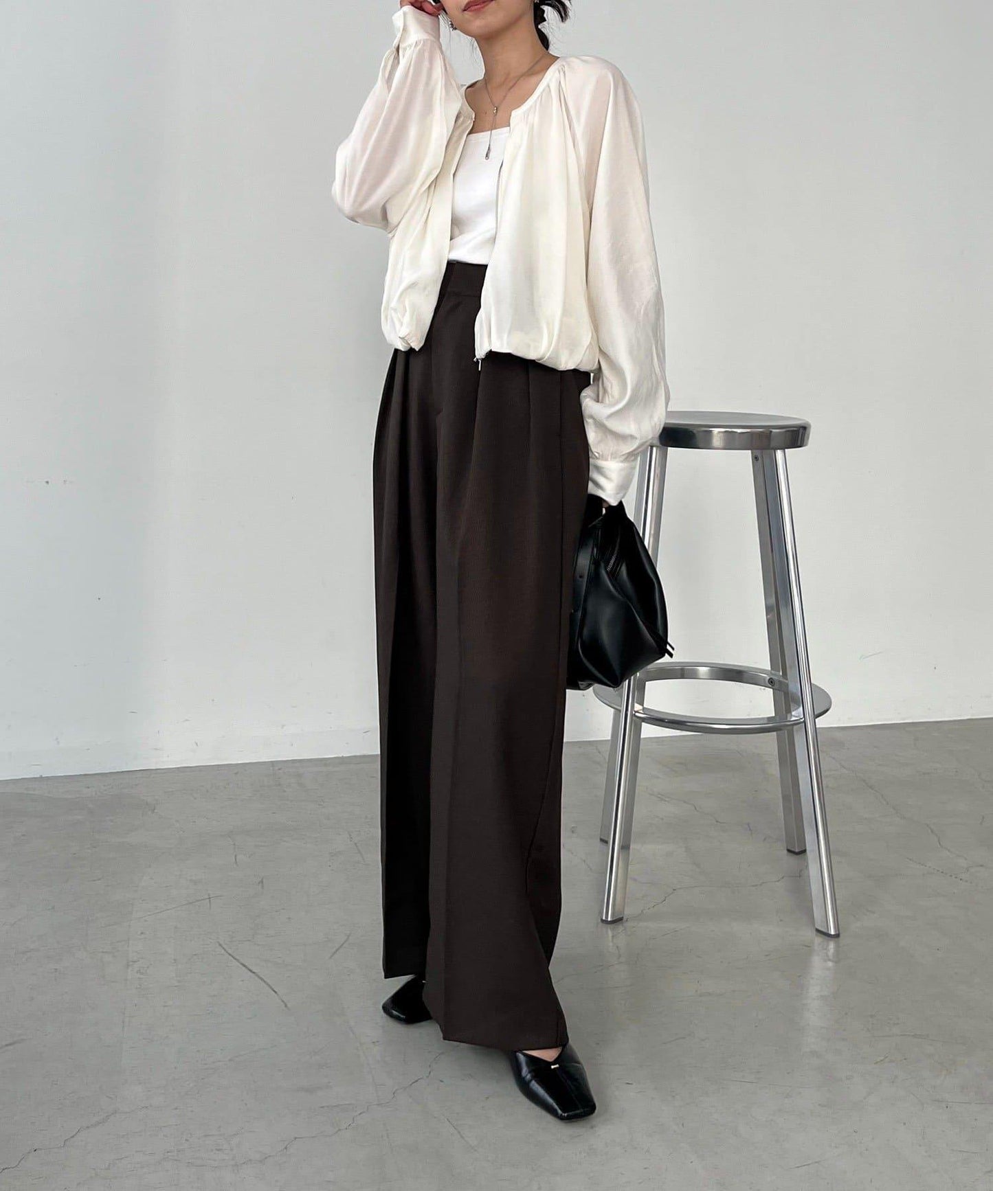 【CAPRICIEUX LE'MAGE】無領圓領夾克