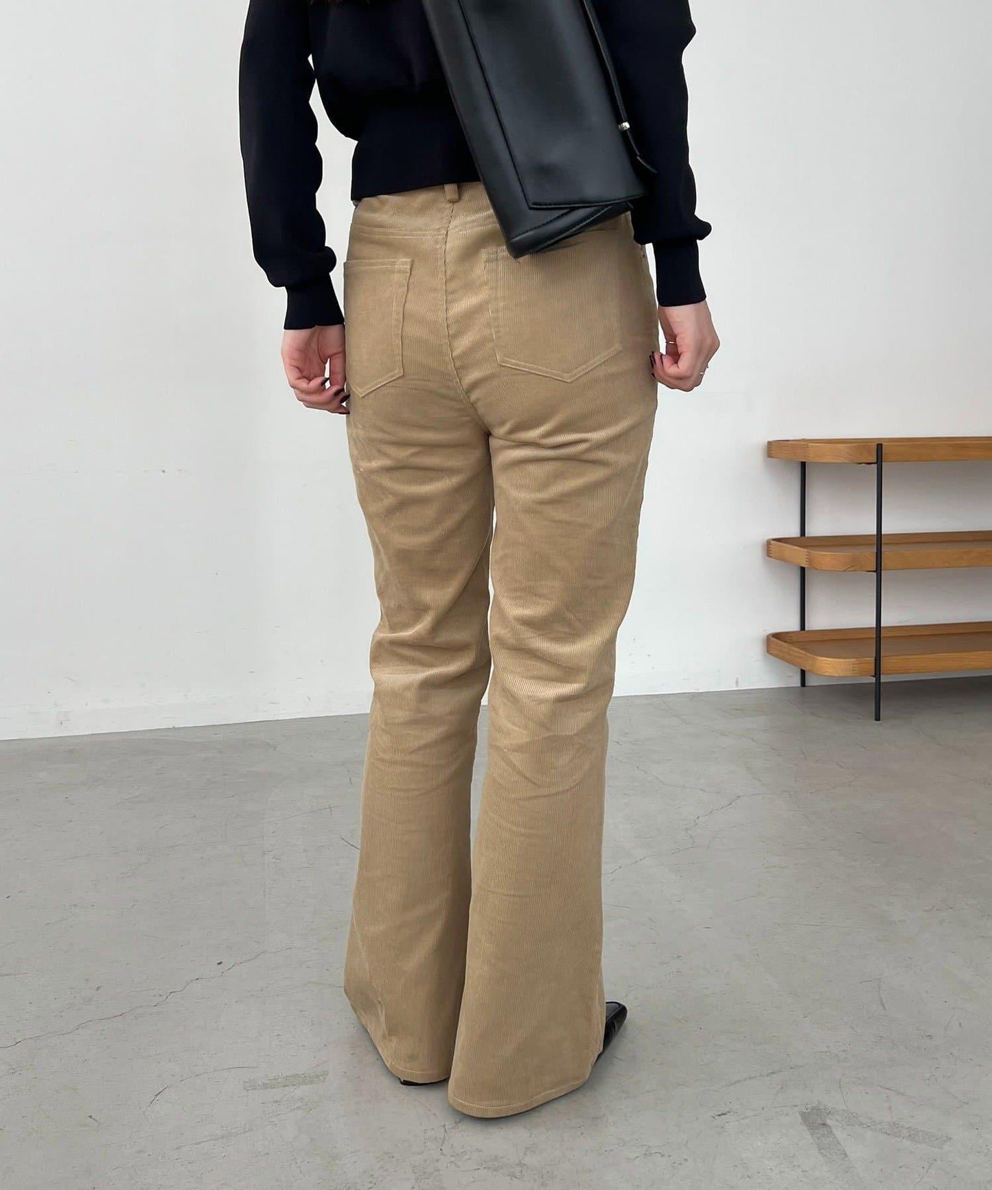 【可疊穿】燈芯絨喇叭褲