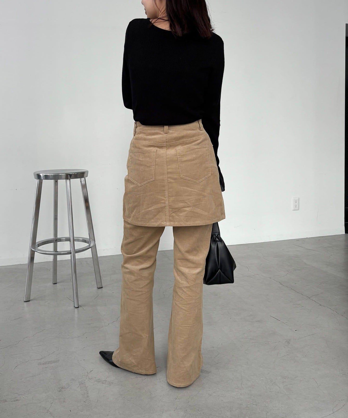 【可疊穿】燈芯絨喇叭褲