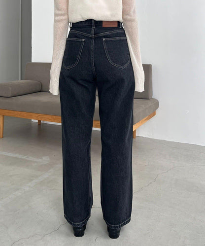 【人氣單品升級◎】13oz高腰直筒牛仔褲
