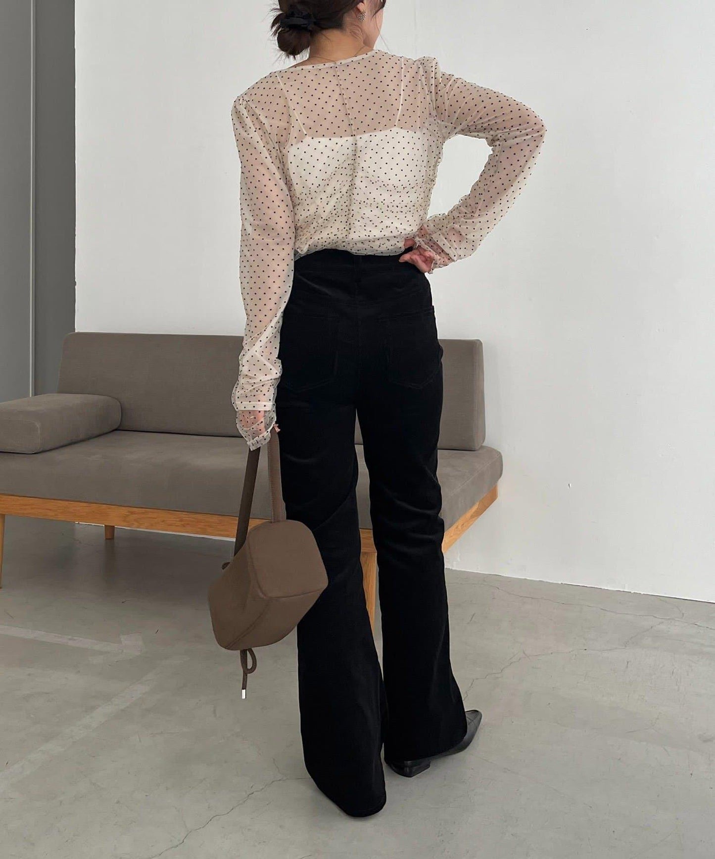 【可疊穿】燈芯絨喇叭褲