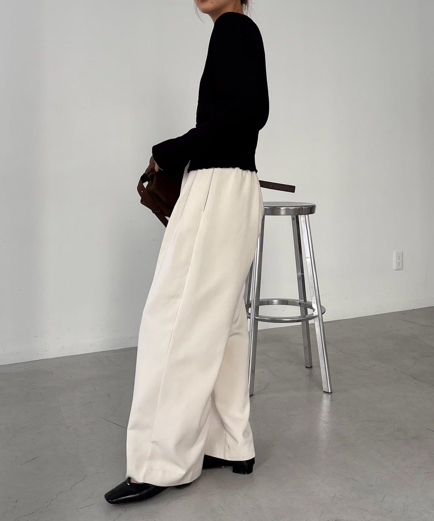 【顯瘦效果◎】下襬抽繩羅紋開衫