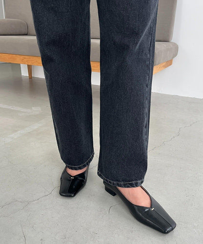 【人氣單品升級◎】13oz高腰直筒牛仔褲