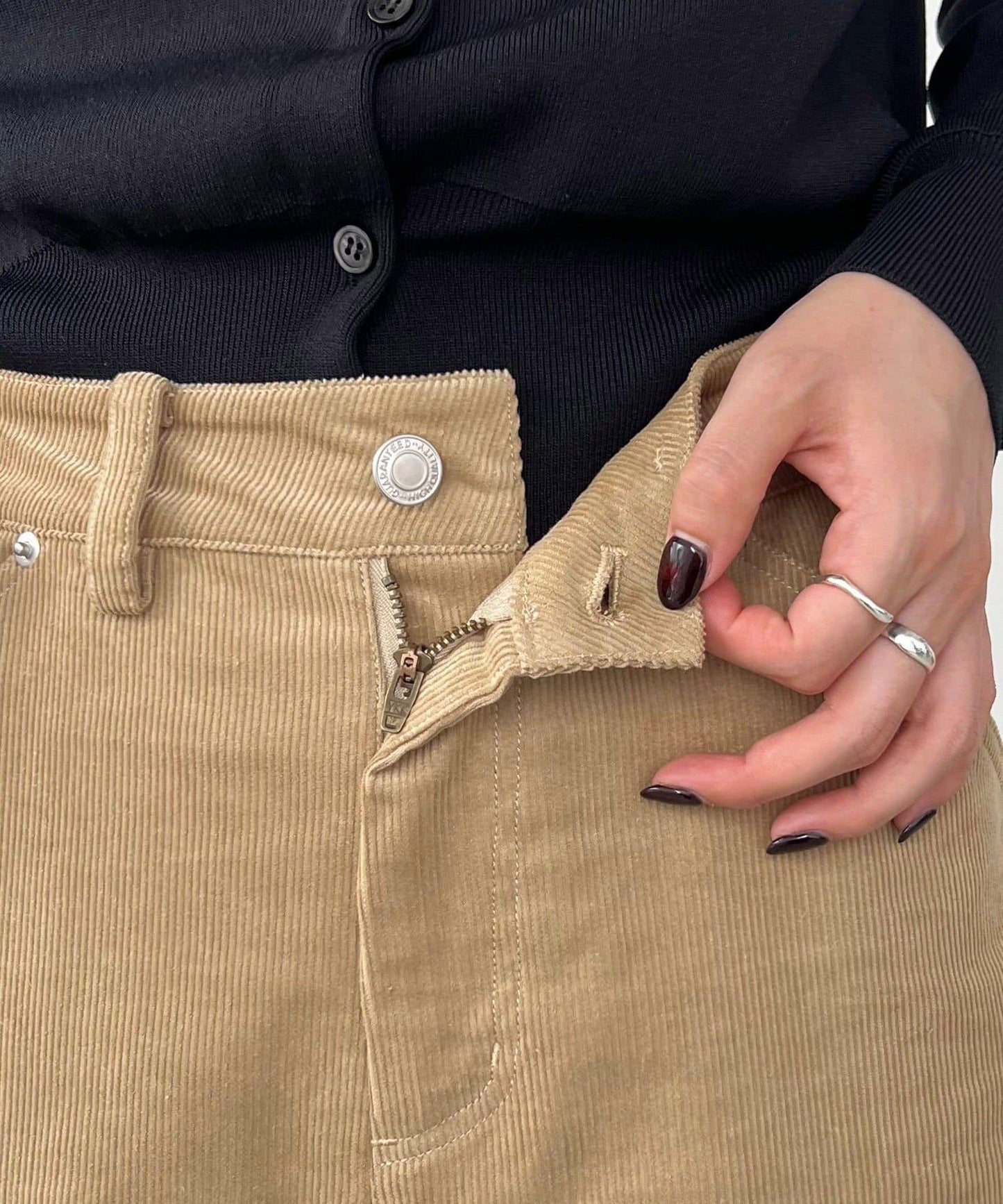 【可疊穿】燈芯絨喇叭褲