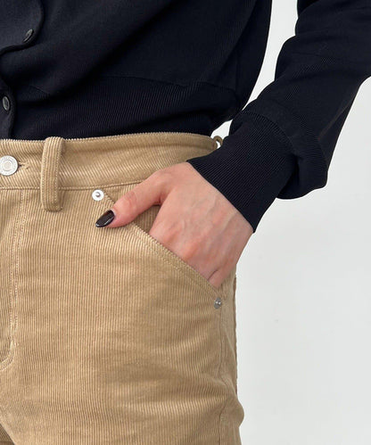 【可疊穿】燈芯絨喇叭褲