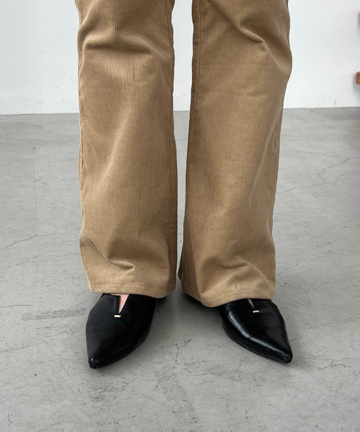 【可疊穿】燈芯絨喇叭褲