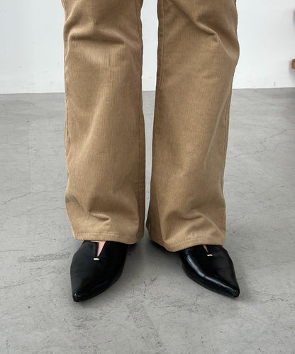 【可疊穿】燈芯絨喇叭褲