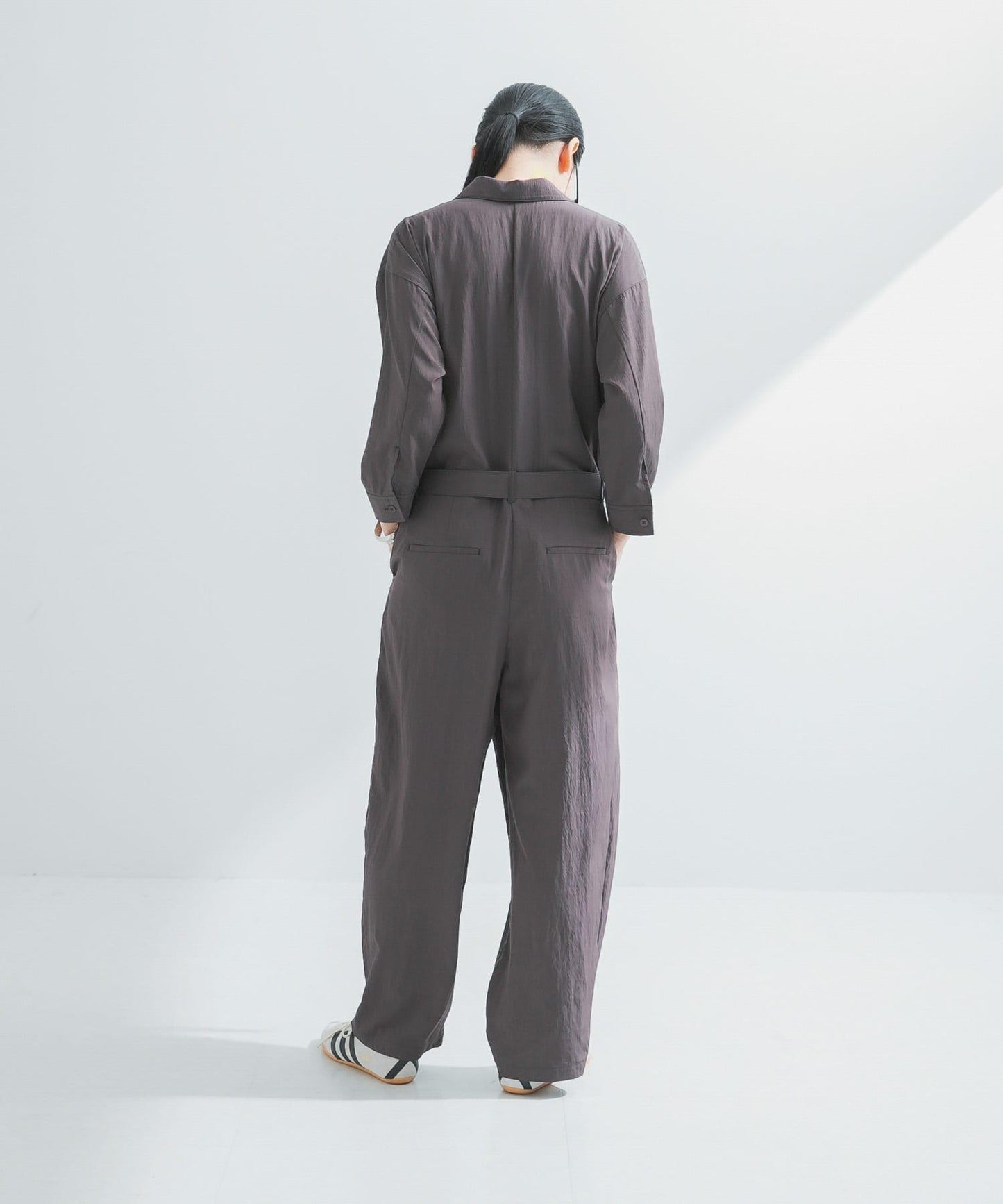 2尺碼可選前褶連體褲
