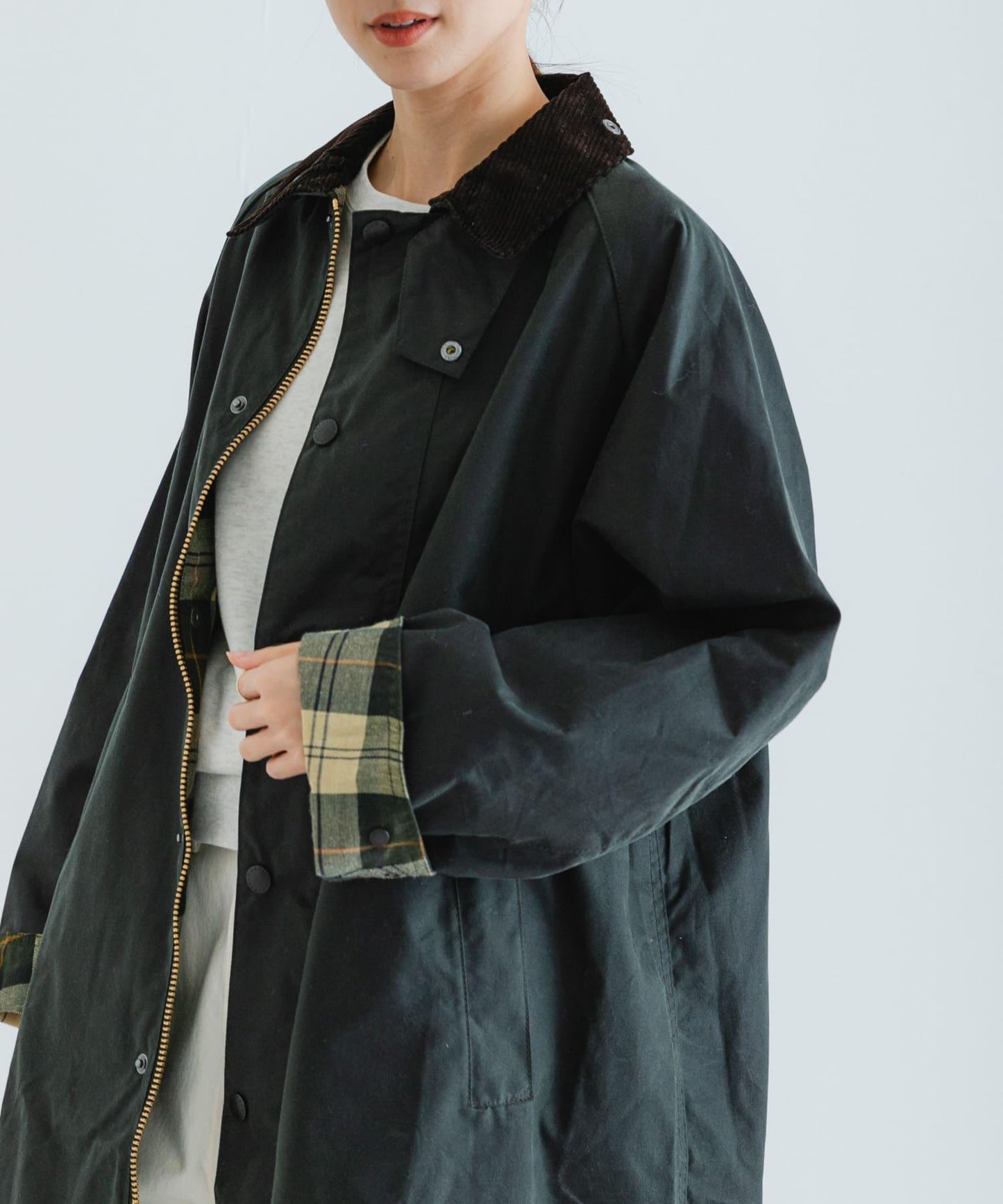 Barbour改良款Exmoor蠟棉大衣