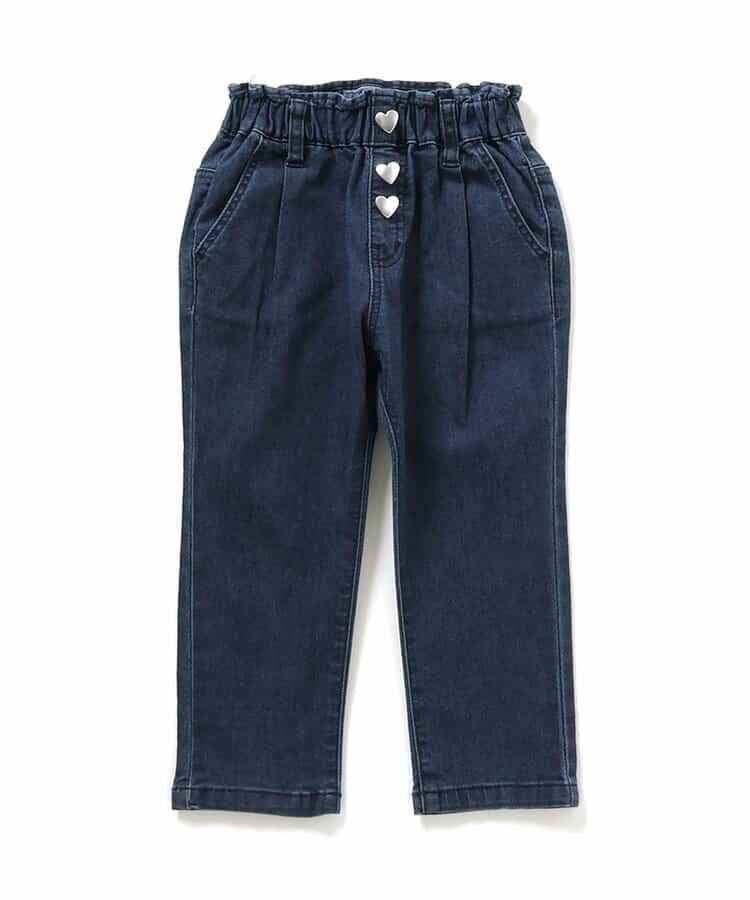 愛心口袋可愛長褲 10分丈