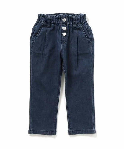 愛心口袋可愛長褲 10分丈