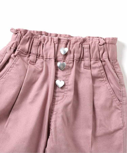愛心口袋可愛長褲 10分丈