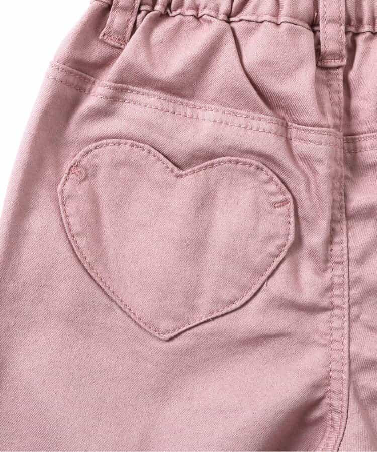 愛心口袋可愛長褲 10分丈