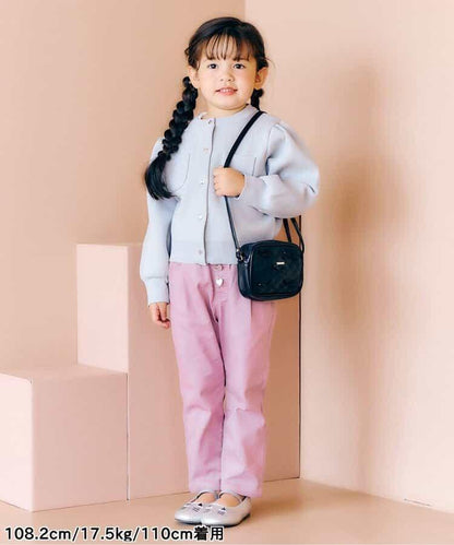 愛心口袋可愛長褲 10分丈