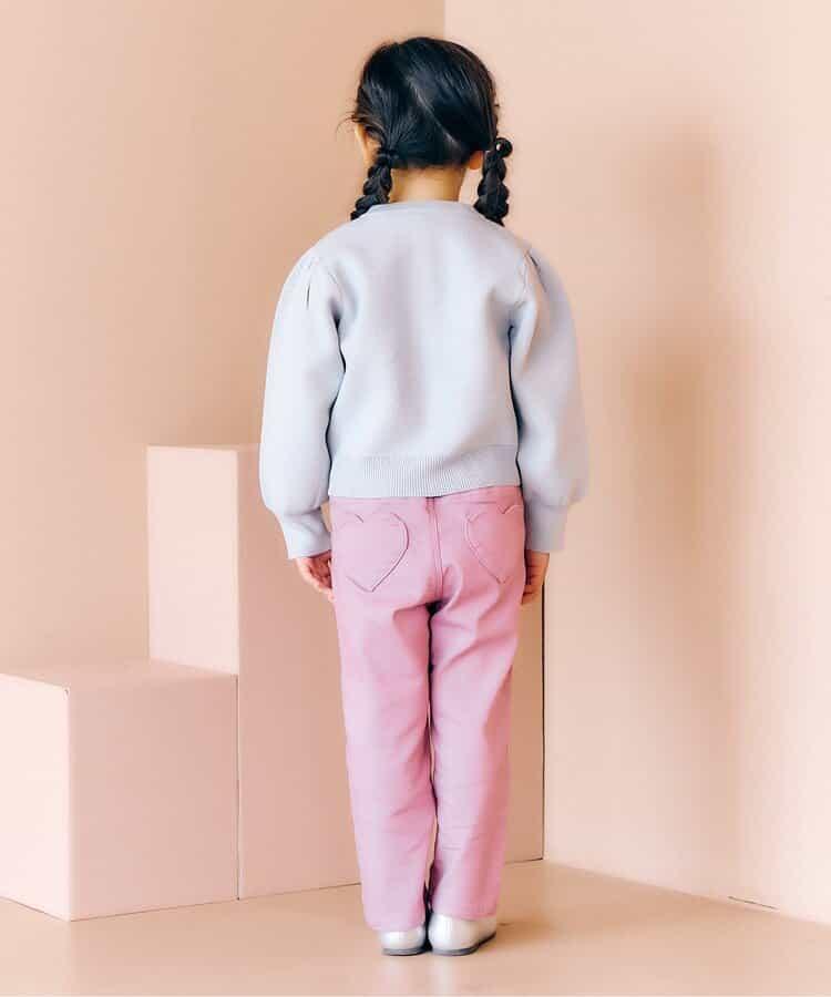 愛心口袋可愛長褲 10分丈