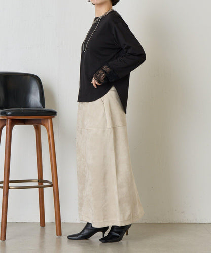 袖口蕾絲針織衫