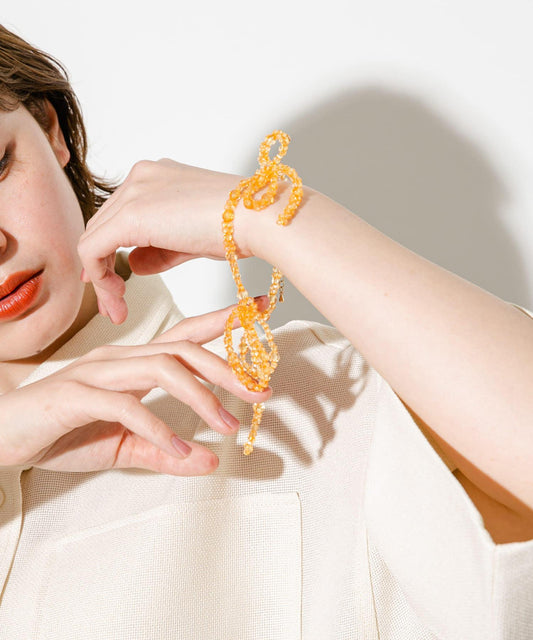 蝴蝶結珠子手鍊