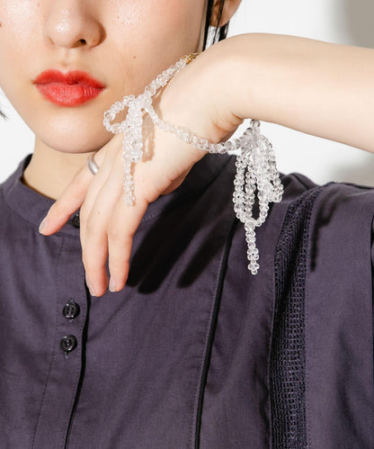 蝴蝶結珠子手鍊