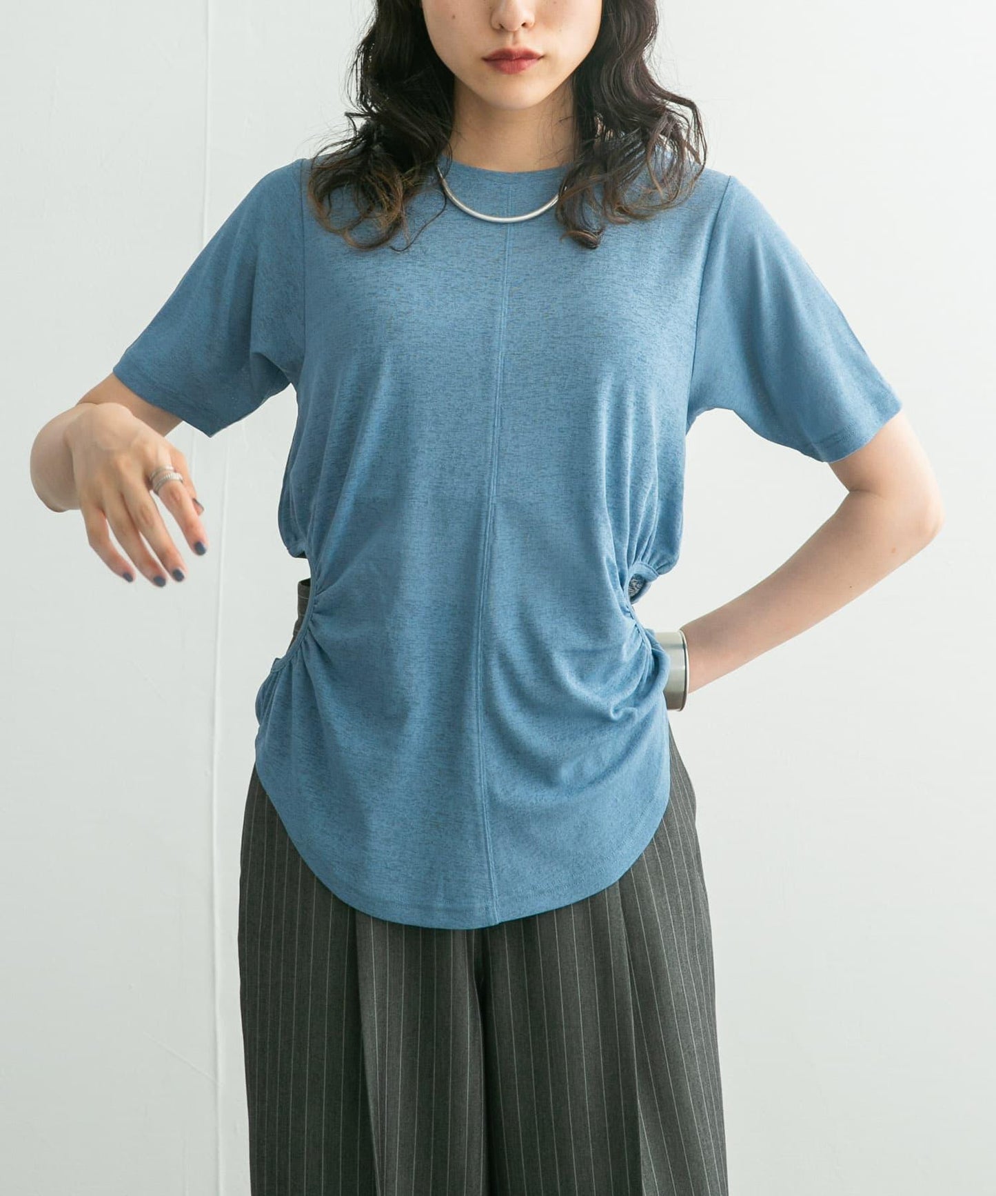 側開口針織衫