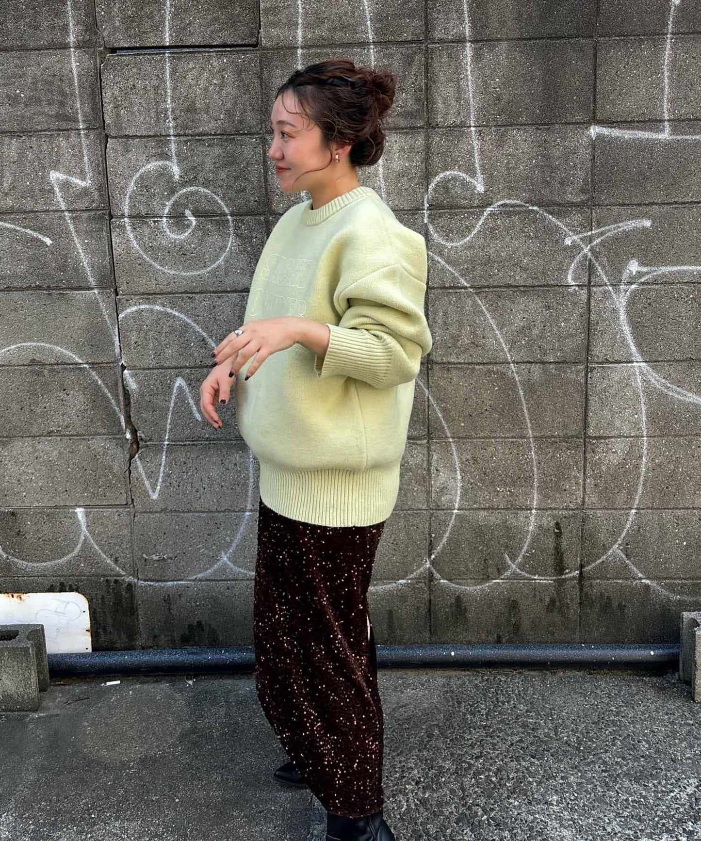SACHIPOWDER雙面針織衫