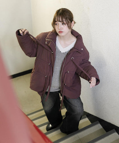 前綁帶加棉夾克