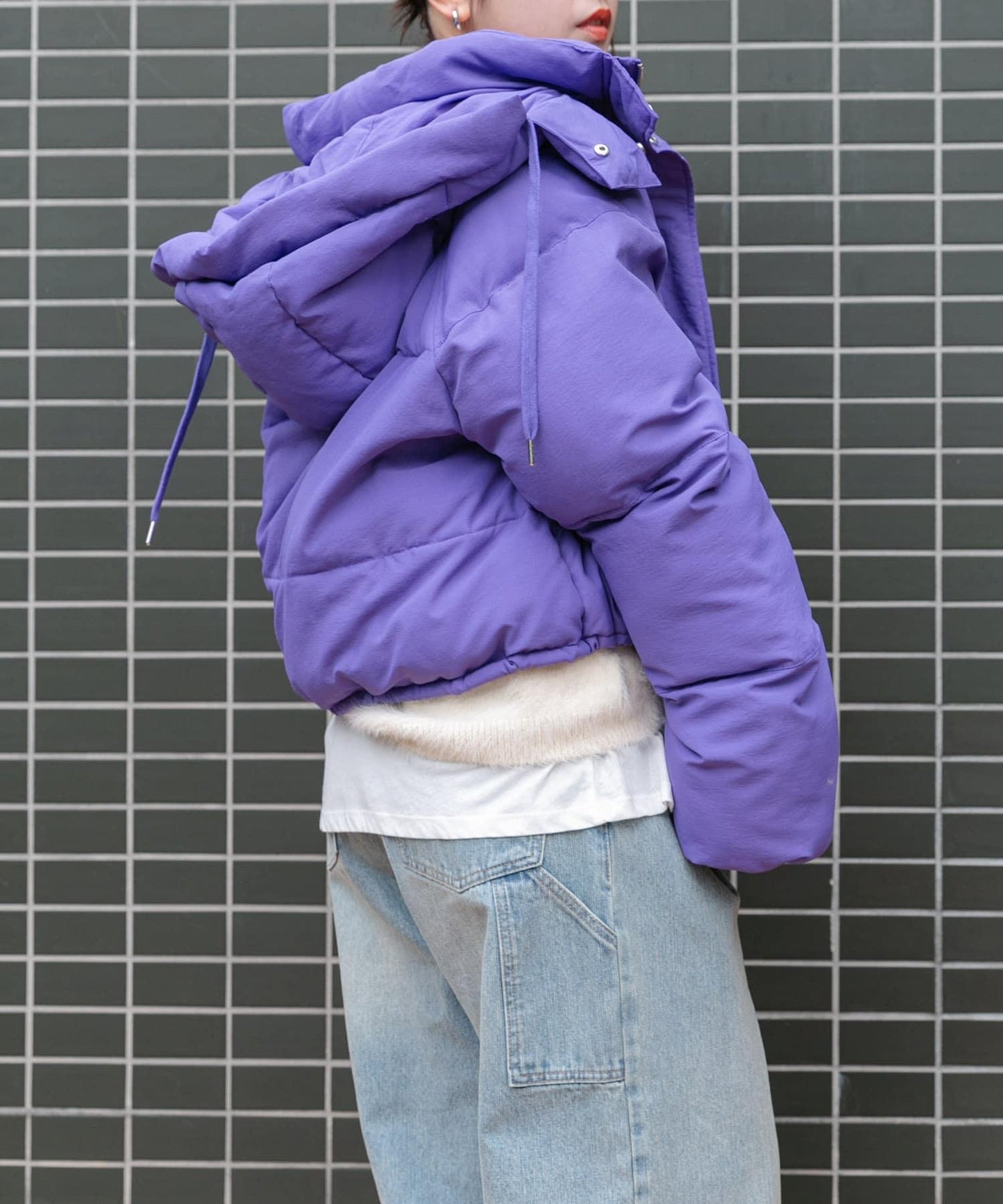 短款加棉連帽夾克
