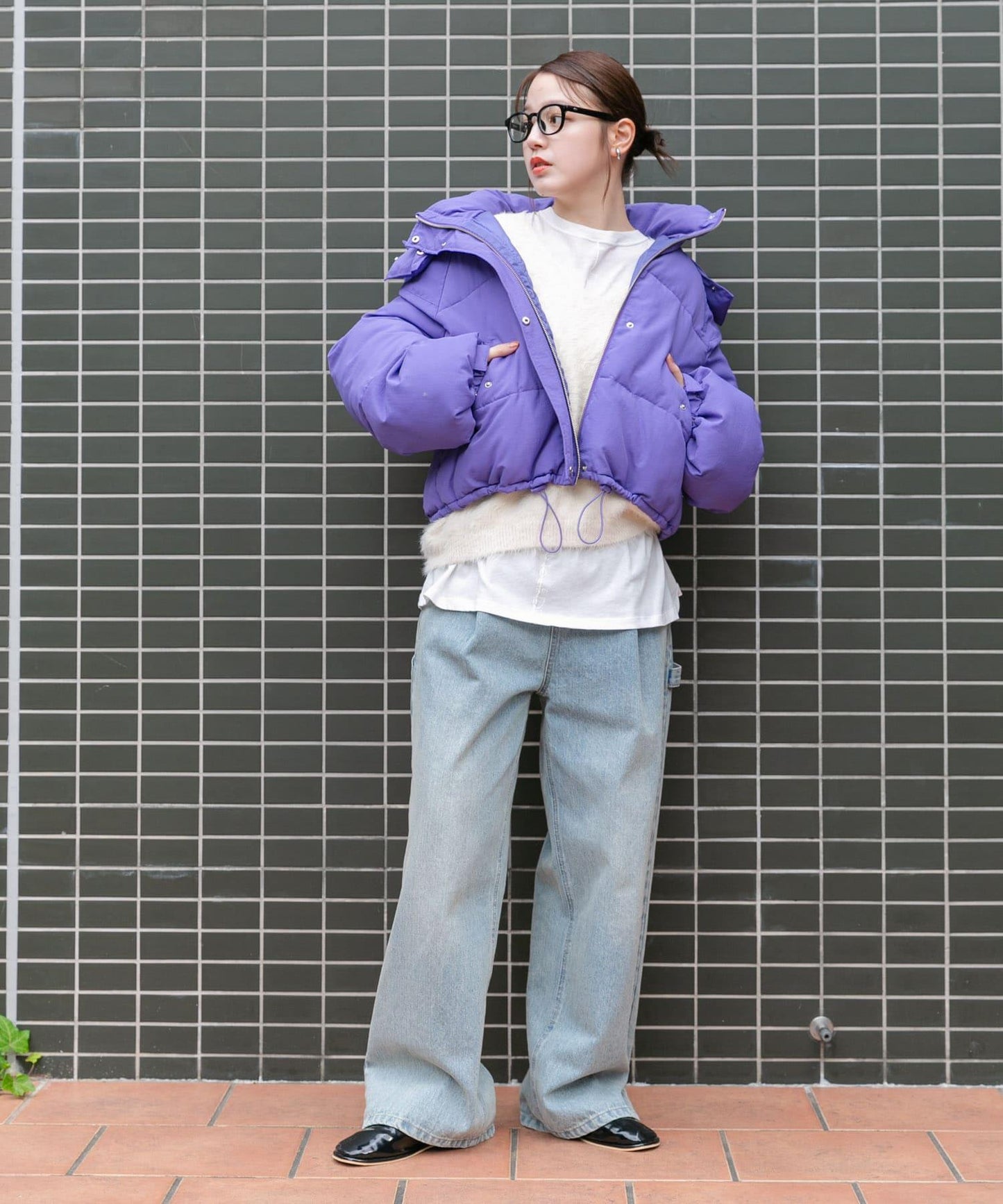 短款加棉連帽夾克