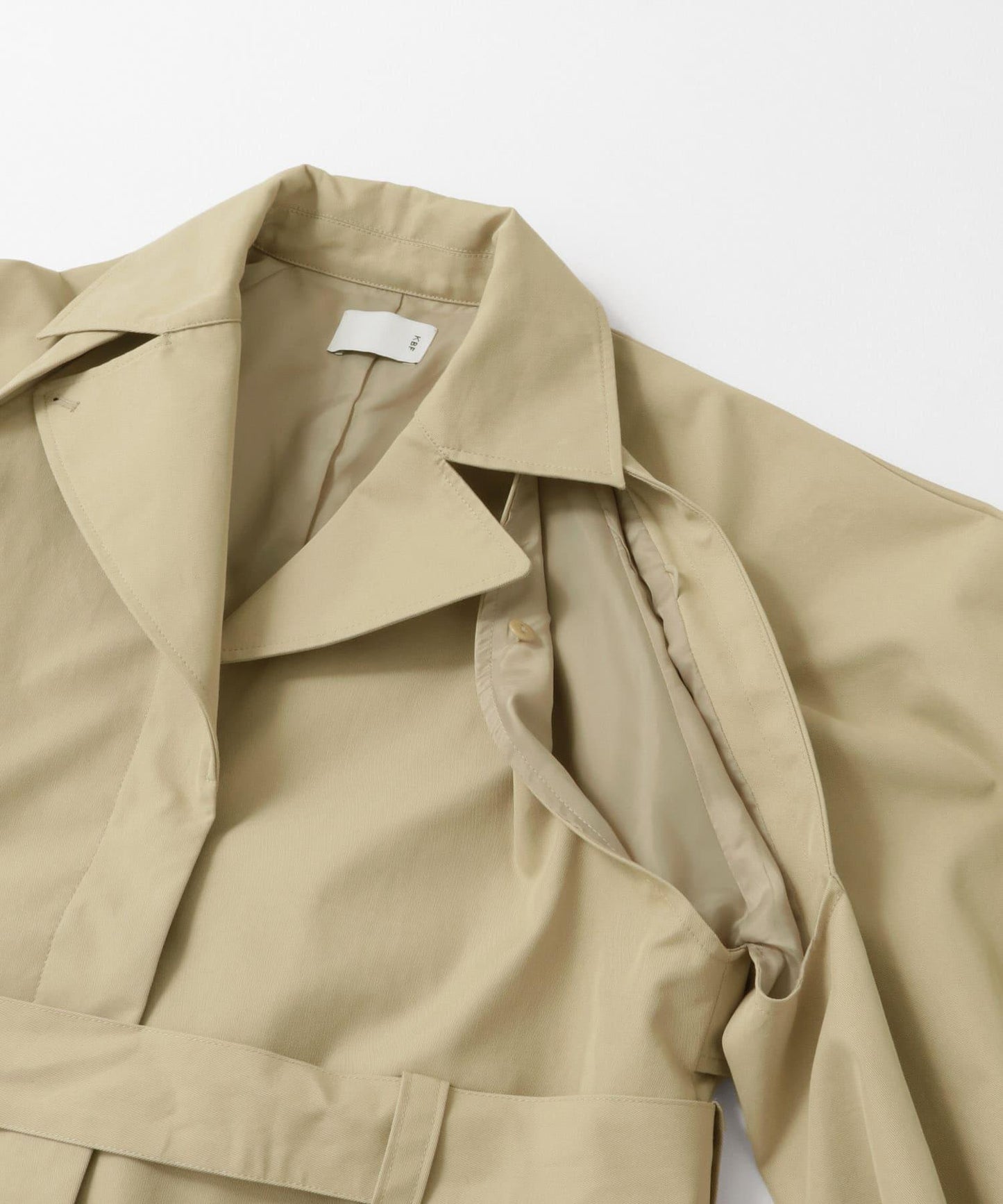 立體袖設計大衣