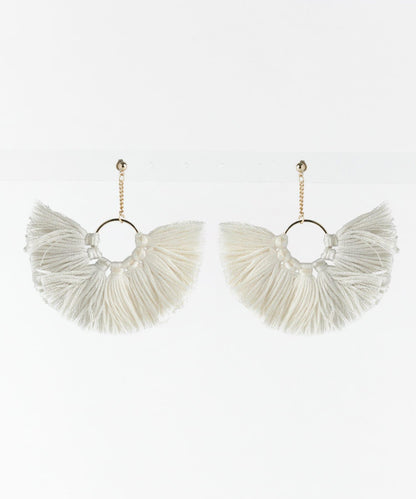 立體流蘇耳環∴