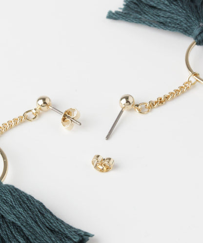 立體流蘇耳環∴