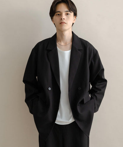 雙排扣寬鬆西裝外套