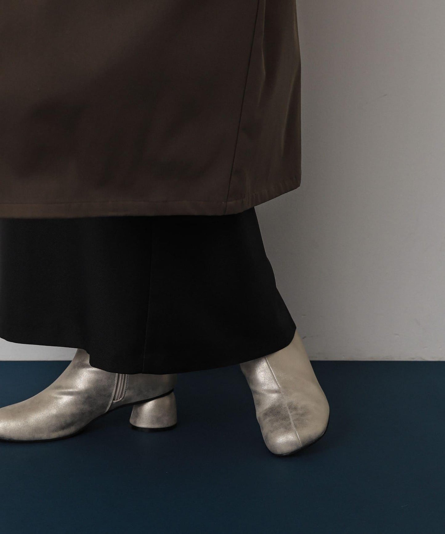 復古風金屬質感靴